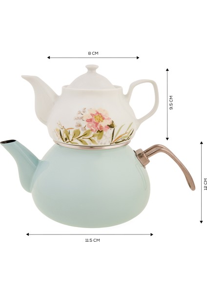 Silva Midi Porselen Demlikli Çaydanlık Takımı modelleri