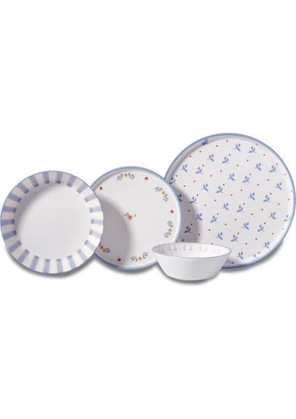 Iona Collection 16 Parça Mavi Yemek Takımı