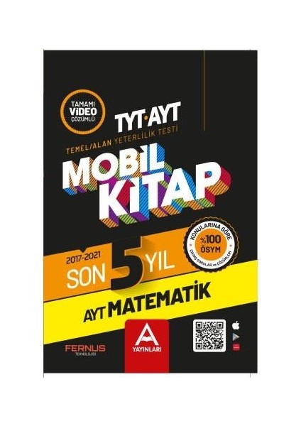 AYT Mobil Kitap Son 5 Yıl Matematik (Ciltli)