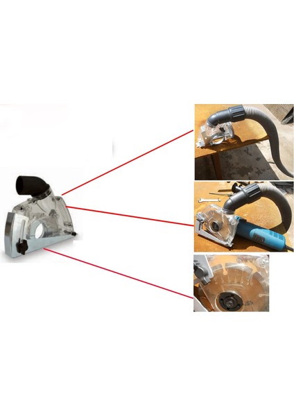Ø 125 mm Kesme Için Toz Toplama Emme Aparatı modelleri