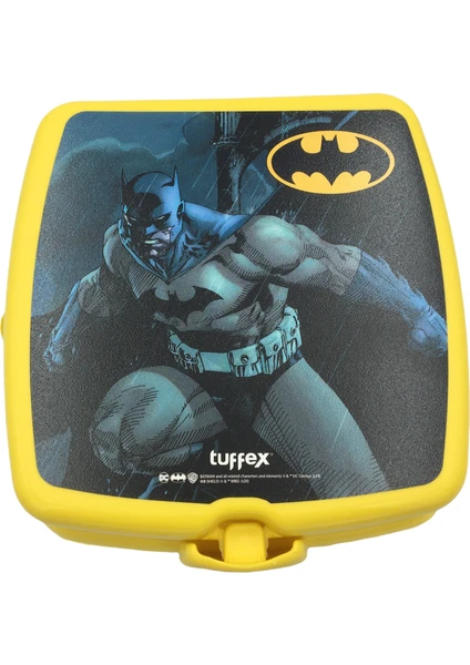 Tuffex Batman Kilitli 4 Bölmeli Beslenme Kutusu Çocuk Kahvaltı Öğrenci Okul Piknik Yemek Koyma Çantası