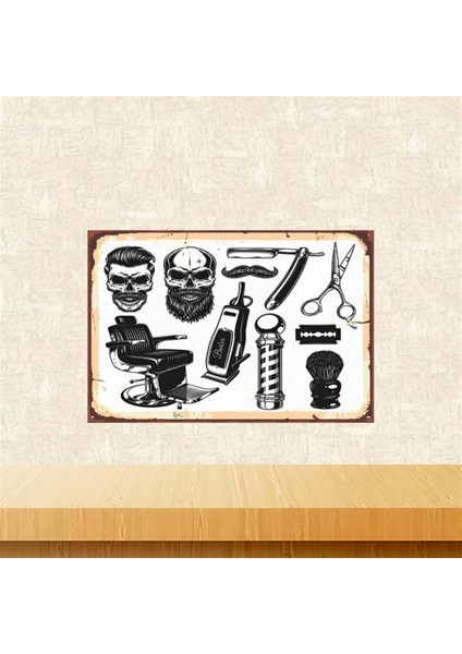 Berber 20-30 cm Retro Ahşap Poster TKFX4182