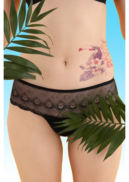 Parrot, Flamingo Geçici Dövme,geçici Tattoo ,vücut Dövme,kol Bilek Dövme,boyun Dövme,sırt Dövme