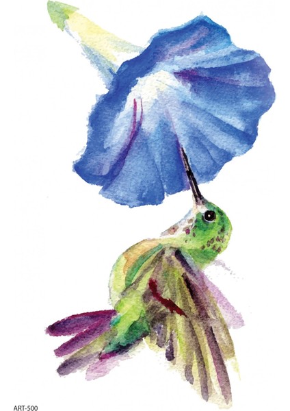 Kuş ve Çiçek -2 Geçici Dövme,geçici Tattoo ,vücut Dövme,kol Bilek Dövme,boyun Dövme,sırt Dövme fiyatları