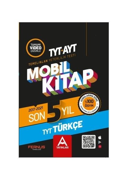 TYT Mobil Kitap Son 5 Yıl Türkçe (Ciltli)