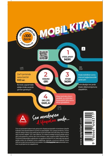 TYT Mobil Kitap Son 5 Yıl Türkçe (Ciltli)