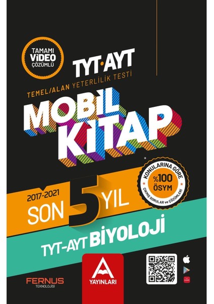 TYT – AYT Mobil Kitap Son 5 Yıl Biyoloji