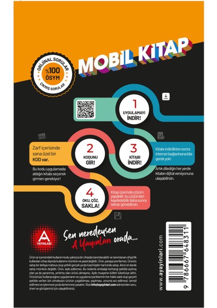 TYT Mobil Kitap Son 5 Yıl Matematik (Ciltli)