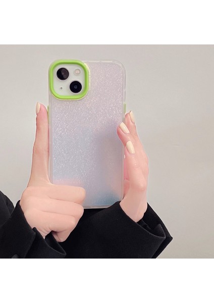 Iphone 13 Pro Green Için Lazer Glitter Telefon Kılıfı (Yurt Dışından)