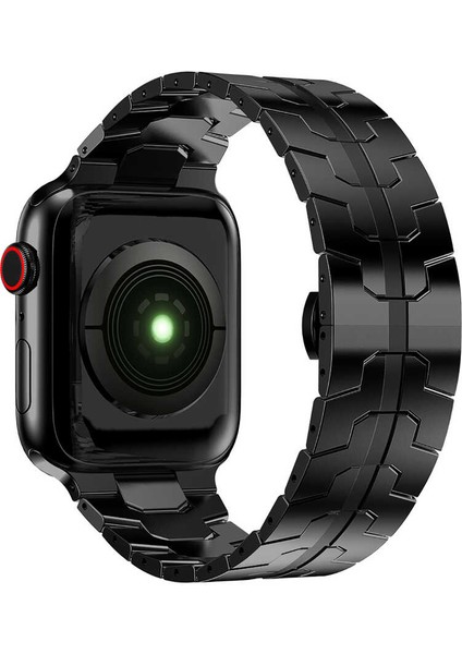 Apple Watch 42MM Tüm Serilere Uyumlu Paslanmaz Çelik Metal Kordon