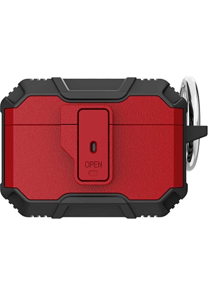 Apple Airpods Pro Uyumlu Shockproof Carbon Design Protective Anti-Knock Cover