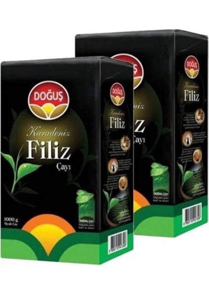 Siyah Filiz Çayı 1000 gr x 2'li Paket