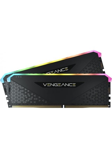 Vengeance RS RGB 16GB (2x 8GB) 3200 MHz DDR4 CL16 Dual Kit Ram - Siyah CMG16GX4M2E3200C16