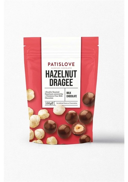 Sütlü Çikolatalı Fındık Draje 100g