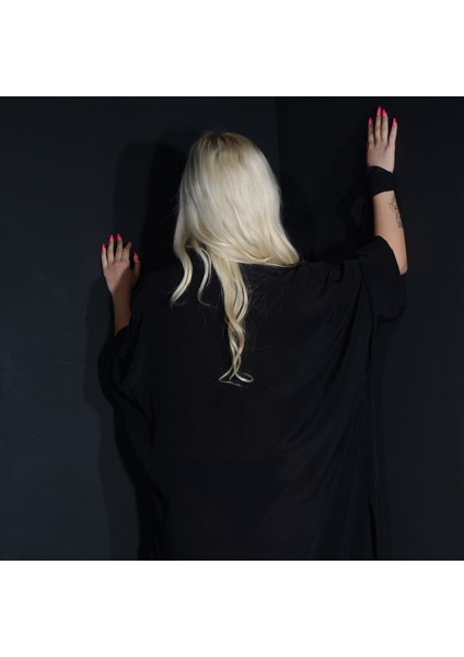 Paredora Dark Black Kimono Pareo