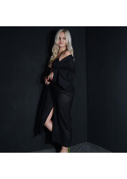 Paredora Night Satin Kimono Pareo