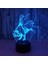 Renk Değiştiren 3D Dekoratif Şekilli LED Lamba - 12 cm (Yurt Dışından) 3