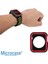Apple Watch Uyumlu 7 45MM Armor Silikon Kılıf - Siyah-Kırmızı KN06 2