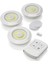 3 Adet Kumandalı Cob Ledli Spot Lamba LED Dolapiçi Gece Lambası 1