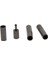 4x 10 Takım 4/5 / 6mm Deri Süngü Itme Klips Kordon Biter Takı Dıy Siyah (Yurt Dışından) 3