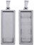 3x 2 Adet Dikdörtgen Boş Çerçeve Tepsi Baz Kare Kolye Kolye 10X30MM (Yurt Dışından) 3