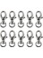 6x 10PCS 34X13MM Döner Çırpı Kancaları Cüzdanlar Clasps Donanım Klipsleri Aksesuarları (Yurt Dışından) 1