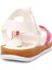 22Y07-B Beyaz-Fuşya-Pembe Kız Bebek Sandalet 4