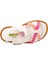 22Y07-B Beyaz-Fuşya-Pembe Kız Bebek Sandalet 5