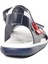 22Y05 Lacivert-Kırmızı-Beyaz Comfort Erkek Çocuk Sandalet 4