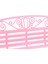 Plastik Bahçe Veranda Park Bank 1: 6 Ölçekli Dollhouse Minyatür Mobilya Pembe (Yurt Dışından) 3