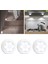 3 Adet LED Işık Bedsides Hareket Sensörü Gece Işık Duvar Banyo Koridor Beyaz Beyaz Işık Için(Yurt Dışından) 4