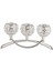 Kristal Mumluk 3 Arms Candelabra Düğün Masa Süs Gümüş (Yurt Dışından) 2