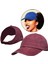 At Kuyruğu Beyzbol Şapkası Kadın Dağınık Yüksek Topuz Tenis Şapka Ayarlanabilir Snapback Bordo 4