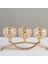 3 Kristal Mumluklar Şamdan Şamdan Düğün Masa Centerpieces Altın (Yurt Dışından) 4