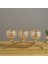 3 Kristal Mumluklar Şamdan Şamdan Düğün Masa Centerpieces Altın (Yurt Dışından) 5