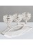 Kristal Mumluk 3 Arms Candelabra Düğün Masa Süs Gümüş (Yurt Dışından) 3