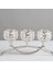 Kristal Mumluk 3 Arms Candelabra Düğün Masa Süs Gümüş (Yurt Dışından) 4