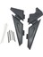 Çerçeve Dolgu Yan Panel Guard Koruyucu Kapak Bmw R1200GS R1250GS Adv Siyah (Yurt Dışından) 1