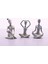 Biblo Yoga Yapan Kızlar 3'lü 18 Cm beyaz 1