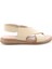 Bej Leather Kadın Sandalet K059061314 2
