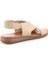 Bej Leather Kadın Sandalet K059061314 4