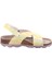 Jellies Soft Mantar Tabanlı Sarı Sandalet 3