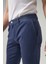 Slim Fit Indigo Düz Chino Pantolon 3