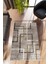 Modern Geometrik Gri Dijital Baskı Halı Kaydırmaz Ince Yıkanabilir 1