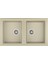 STONE 90 B-TG TOPASBEIGE Ankastre Kumanda Sifonlu Granit Eviye Bej 90 cm 115260011 1