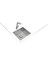 FLEXLINEA RS15 45.40 Ankastre/Tezgaha Sıfır/Tezgahaltı Eviye Paslanmaz Çelik 45 cm 115000013 4