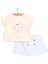Hello Baby Secret Garden Kız Bebek Modelli Tshirt - Şort Etek