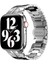Apple Watch 7 45 mm Uyumlu Metal Kordon Premium Paslanmaz Çelik Kayış Şık & Agresif Tasarım 2