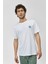 Dancer Bisiklet Yaka Rahat Kalıp Nakışlı Beyaz Unisex Kutulu T-Shirt 1