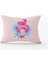 Pembe Mavi Denizkızı Figürlü Çocuk Kırlent Yastık Kılıfı - CGH142-3550 Çift Tarafı Baskılı 1